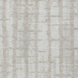 Homeroots 3' Stylish Artichoke Green & Gray Striped Washable Area Rug For Indoor And Outdoor Spaces 9' X 12' Polyester 591247