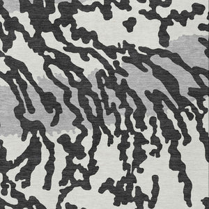 Homeroots 3' Artichoke Green Beige Ivory Animal Print Washable Indoor Outdoor Area Rug For Stylish Spaces 10' X 14' Polyester 591260