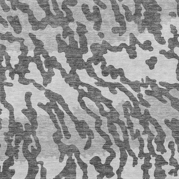 Homeroots 3' Artichoke Green Beige Ivory Animal Print Washable Indoor Outdoor Area Rug For Stylish Spaces 3' X 5' Polyester 591279