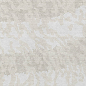 Homeroots 3' Artichoke Green Beige Ivory Animal Print Washable Indoor Outdoor Area Rug For Stylish Spaces 3' X 5' Polyester 591285