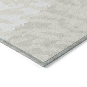 Homeroots 3' Artichoke Green Beige Ivory Animal Print Washable Indoor Outdoor Area Rug For Stylish Spaces 8' X 10' Polyester 591288