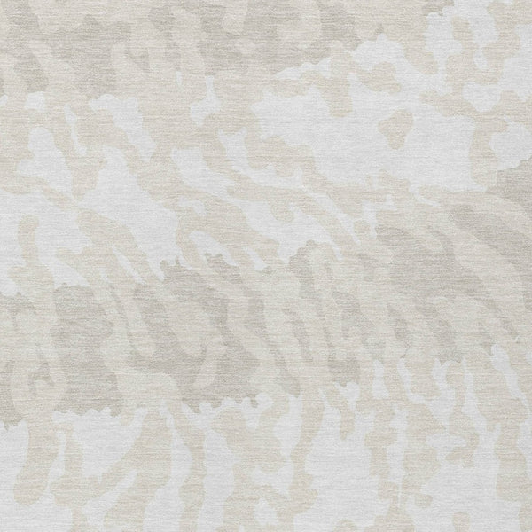 Homeroots 3' Artichoke Green Beige Ivory Animal Print Washable Indoor Outdoor Area Rug For Stylish Spaces 9' X 12' Polyester 591289