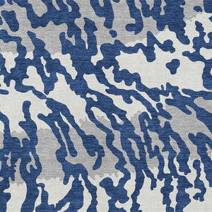 Homeroots 3' Artichoke Green Beige Ivory Animal Print Washable Indoor Outdoor Area Rug For Stylish Spaces 3' X 5' Polyester 591291