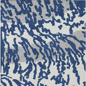 Homeroots 3' Artichoke Green Beige Ivory Animal Print Washable Indoor Outdoor Area Rug For Stylish Spaces 5' X 8' Polyester 591292