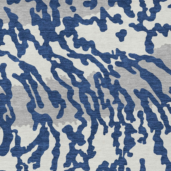 Homeroots 3' Artichoke Green Beige Ivory Animal Print Washable Indoor Outdoor Area Rug For Stylish Spaces 5' X 8' Polyester 591292