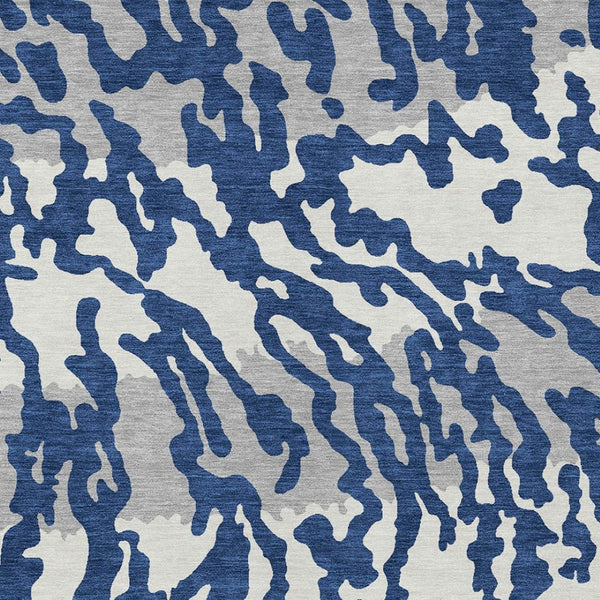 Homeroots 3' Artichoke Green Beige Ivory Animal Print Washable Indoor Outdoor Area Rug For Stylish Spaces 8' X 10' Polyester 591294