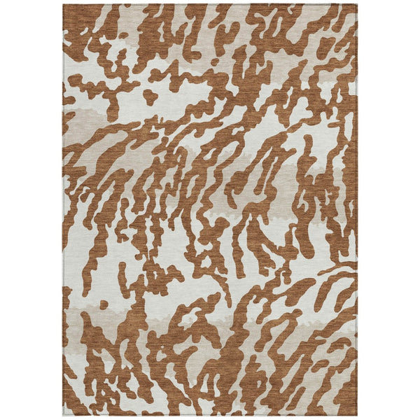 Homeroots 3' Artichoke Green Beige Ivory Animal Print Washable Indoor Outdoor Area Rug For Stylish Spaces 9' X 12' Polyester 591301