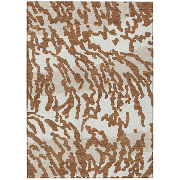 HomeRoots 9' Bold Animal Print Indoor Outdoor Area Rug - Durable, Washable, Stylish for High-Traffic Spaces 9' X 12' 591301