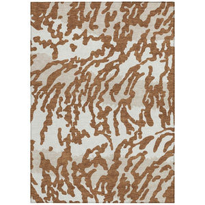 Homeroots 3' Artichoke Green Beige Ivory Animal Print Washable Indoor Outdoor Area Rug For Stylish Spaces 10' X 14' Polyester 591302