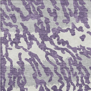 Homeroots 3' Artichoke Green Beige Ivory Animal Print Washable Indoor Outdoor Area Rug For Stylish Spaces 5' X 8' Polyester 591304