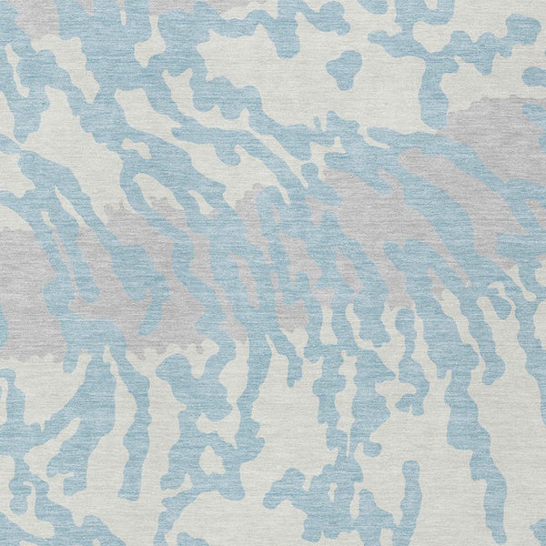 Homeroots 3' Artichoke Green Beige Ivory Animal Print Washable Indoor Outdoor Area Rug For Stylish Spaces 5' X 8' Polyester 591310