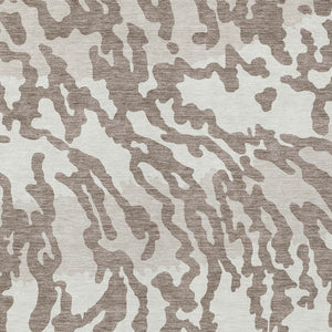 Homeroots 3' Artichoke Green Beige Ivory Animal Print Washable Indoor Outdoor Area Rug For Stylish Spaces 9' X 12' Polyester 591325