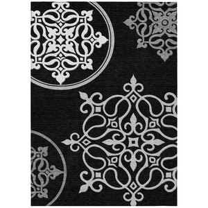 HomeRoots 5' Classic Floral Medallion Indoor/Outdoor Area Rug - Washable, Durable, and Stylish Design for Every Space 5' X 8' 591334