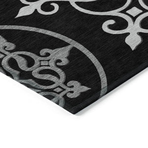 HomeRoots 5' Classic Floral Medallion Indoor/Outdoor Area Rug - Washable, Durable, and Stylish Design for Every Space 8' X 10' 591336