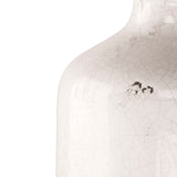 Distressed Crackle White Vase (5913L) Zentique