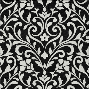 Homeroots 3' Artichoke Green Floral Indoor Outdoor Area Rug - Stylish, Washable, Stain Resistant, Durable Design 3' X 5' Polyester 591417