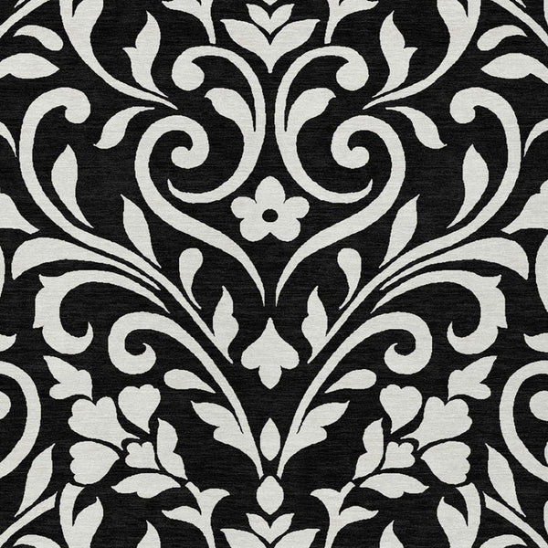 Homeroots 3' Artichoke Green Floral Indoor Outdoor Area Rug - Stylish, Washable, Stain Resistant, Durable Design 3' X 5' Polyester 591417