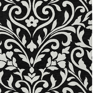 Homeroots 3' Artichoke Green Floral Indoor Outdoor Area Rug - Stylish, Washable, Stain Resistant, Durable Design 9' X 12' Polyester 591421