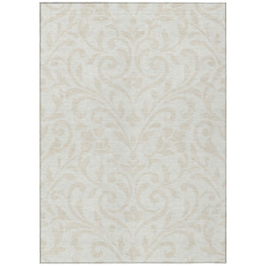 HomeRoots 5' Elegant Floral Area Rug for Indoor & Outdoor Use - Durable, Washable, Stain-Resistant Design 5' X 8' 591448