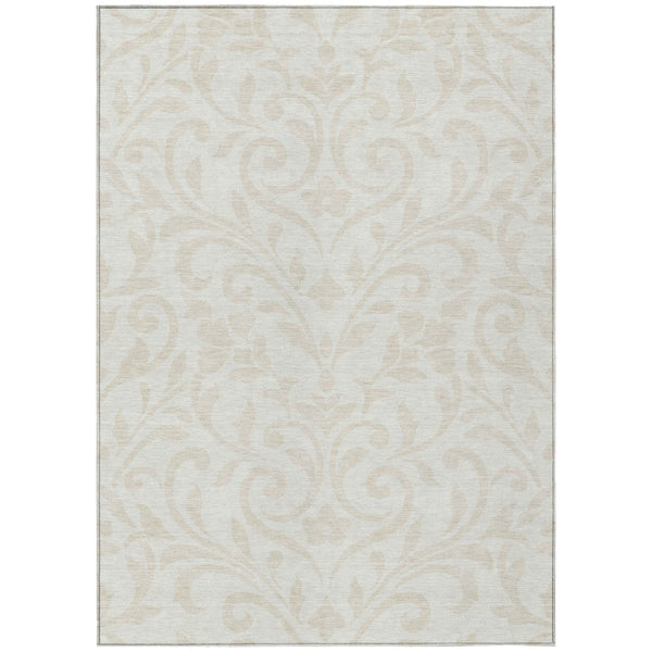 HomeRoots 5' Elegant Floral Area Rug for Indoor & Outdoor Use - Durable, Washable, Stain-Resistant Design 10' X 14' 591452