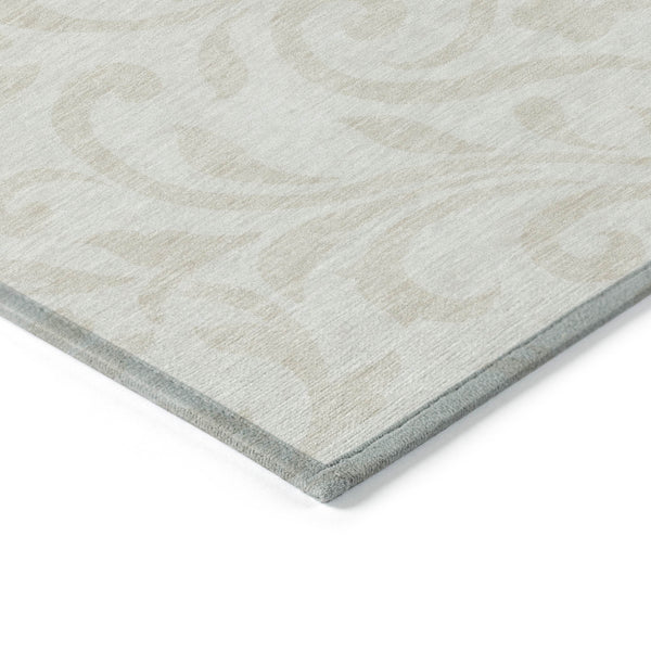 Homeroots 3' Artichoke Green Floral Indoor Outdoor Area Rug - Stylish, Washable, Stain Resistant, Durable Design 10' X 14' Polyester 591452