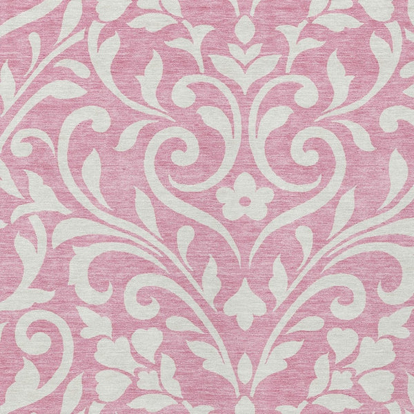 Homeroots 3' Artichoke Green Floral Indoor Outdoor Area Rug - Stylish, Washable, Stain Resistant, Durable Design 9' X 12' Polyester 591469