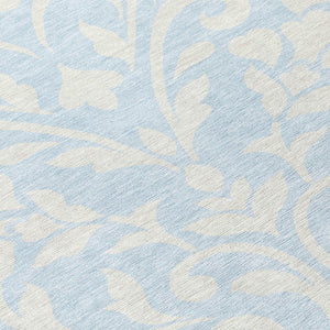 Homeroots 3' Artichoke Green Floral Indoor Outdoor Area Rug - Stylish, Washable, Stain Resistant, Durable Design 8' Round Polyester 591479