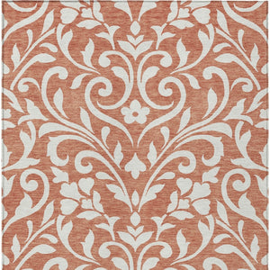 Homeroots 3' Artichoke Green Floral Indoor Outdoor Area Rug - Stylish, Washable, Stain Resistant, Durable Design 10' X 14' Polyester 591488