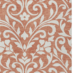 Homeroots 3' Artichoke Green Floral Indoor Outdoor Area Rug - Stylish, Washable, Stain Resistant, Durable Design 10' X 14' Polyester 591488