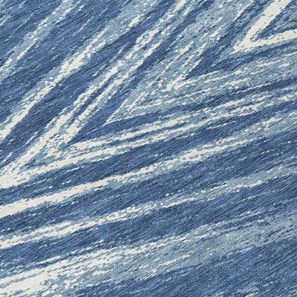 Homeroots 3' Artichoke Green And Gray Abstract Washable Area Rug For Indoor And Outdoor Spaces, Durable Design 8' Round Polyester 591527