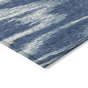 Homeroots 3' Artichoke Green And Gray Abstract Washable Area Rug For Indoor And Outdoor Spaces, Durable Design 10' X 14' Polyester 591530