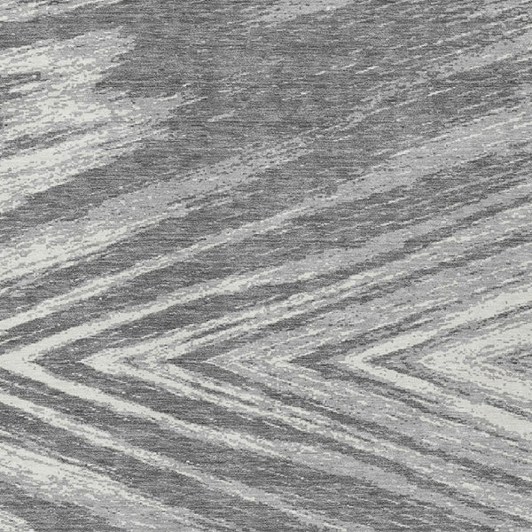 Homeroots 3' Artichoke Green And Gray Abstract Washable Area Rug For Indoor And Outdoor Spaces, Durable Design 5' X 8' Polyester 591532