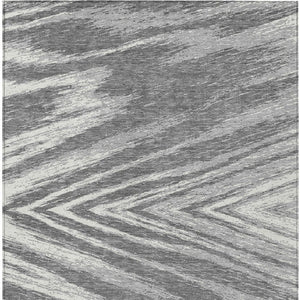 Homeroots 3' Artichoke Green And Gray Abstract Washable Area Rug For Indoor And Outdoor Spaces, Durable Design 10' X 14' Polyester 591536