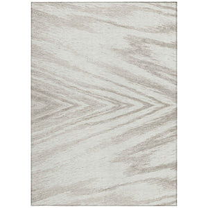 Homeroots 3' Artichoke Green And Gray Abstract Washable Area Rug For Indoor And Outdoor Spaces, Durable Design 5' X 8' Polyester 591538