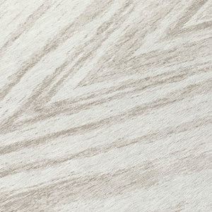 Homeroots 3' Artichoke Green And Gray Abstract Washable Area Rug For Indoor And Outdoor Spaces, Durable Design 8' Round Polyester 591539