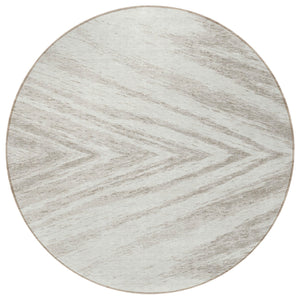 Homeroots 3' Artichoke Green And Gray Abstract Washable Area Rug For Indoor And Outdoor Spaces, Durable Design 8' Round Polyester 591539