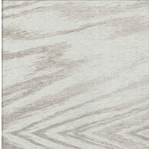 Homeroots 3' Artichoke Green And Gray Abstract Washable Area Rug For Indoor And Outdoor Spaces, Durable Design 9' X 12' Polyester 591541