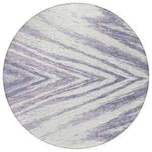 Homeroots 3' Artichoke Green And Gray Abstract Washable Area Rug For Indoor And Outdoor Spaces, Durable Design 8' Round Polyester 591551