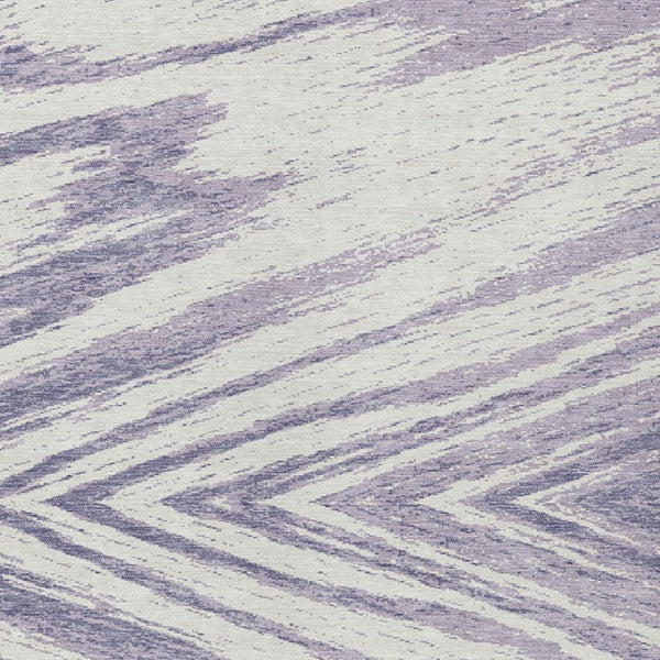 Homeroots 3' Artichoke Green And Gray Abstract Washable Area Rug For Indoor And Outdoor Spaces, Durable Design 9' X 12' Polyester 591553