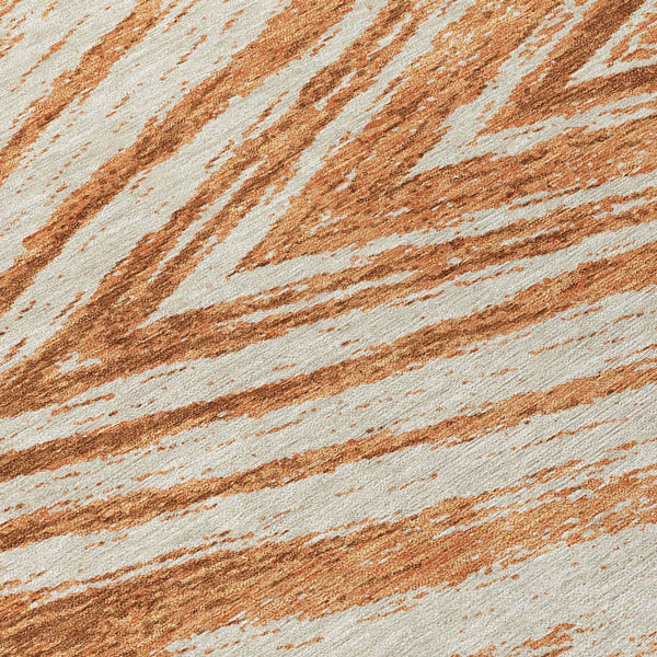 Homeroots 3' Artichoke Green And Gray Abstract Washable Area Rug For Indoor And Outdoor Spaces, Durable Design 8' Round Polyester 591557