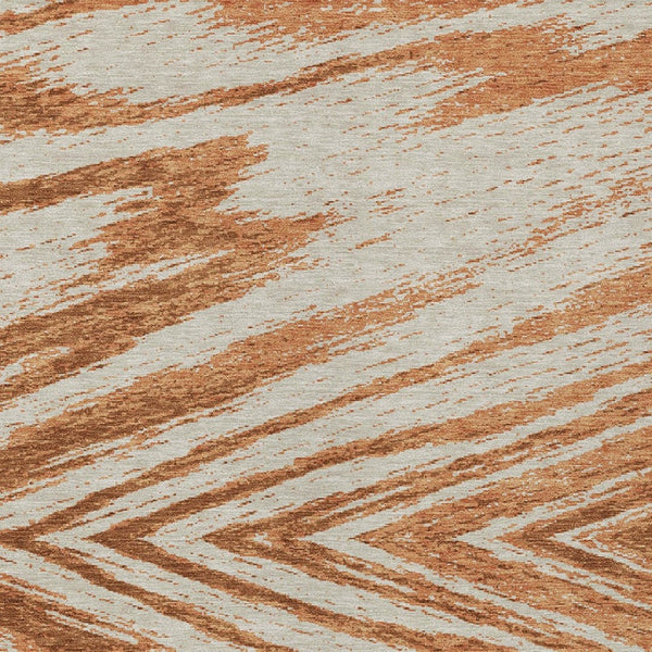 Homeroots 3' Artichoke Green And Gray Abstract Washable Area Rug For Indoor And Outdoor Spaces, Durable Design 10' X 14' Polyester 591560