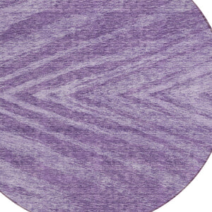 Homeroots 3' Artichoke Green And Gray Abstract Washable Area Rug For Indoor And Outdoor Spaces, Durable Design 8' Round Polyester 591563