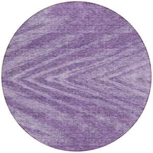 Homeroots 3' Artichoke Green And Gray Abstract Washable Area Rug For Indoor And Outdoor Spaces, Durable Design 8' Round Polyester 591563