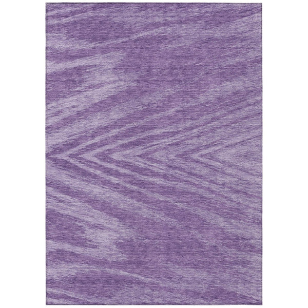 HomeRoots 9' Abstract Purple and Ivory Washable Indoor Outdoor Area Rug for Stylish High-Traffic Spaces 9' X 12' 591565