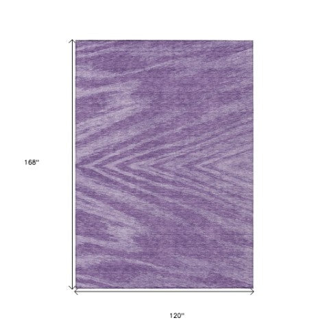 Homeroots 3' Artichoke Green And Gray Abstract Washable Area Rug For Indoor And Outdoor Spaces, Durable Design 10' X 14' Polyester 591566