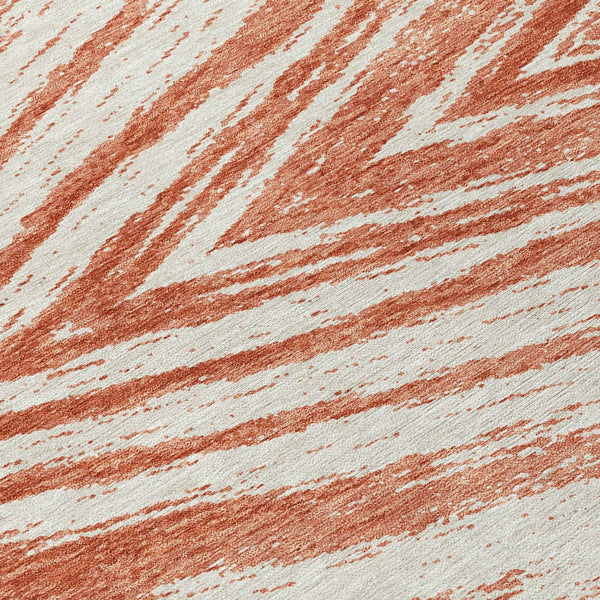 Homeroots 3' Artichoke Green And Gray Abstract Washable Area Rug For Indoor And Outdoor Spaces, Durable Design 8' Round Polyester 591569