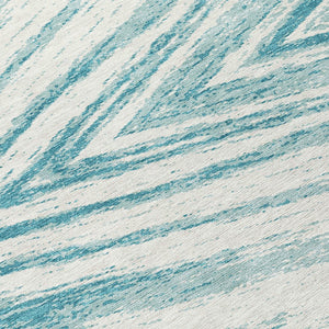 Homeroots 3' Artichoke Green And Gray Abstract Washable Area Rug For Indoor And Outdoor Spaces, Durable Design 8' Round Polyester 591575