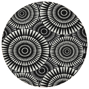 Homeroots 3' Artichoke Green Brown Beige Geometric Washable Indoor Outdoor Area Rug For Stylish Spaces 8' Round Polyester 591587