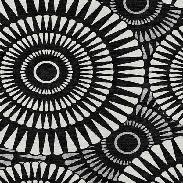 Homeroots 3' Artichoke Green Brown Beige Geometric Washable Indoor Outdoor Area Rug For Stylish Spaces 8' X 10' Polyester 591588