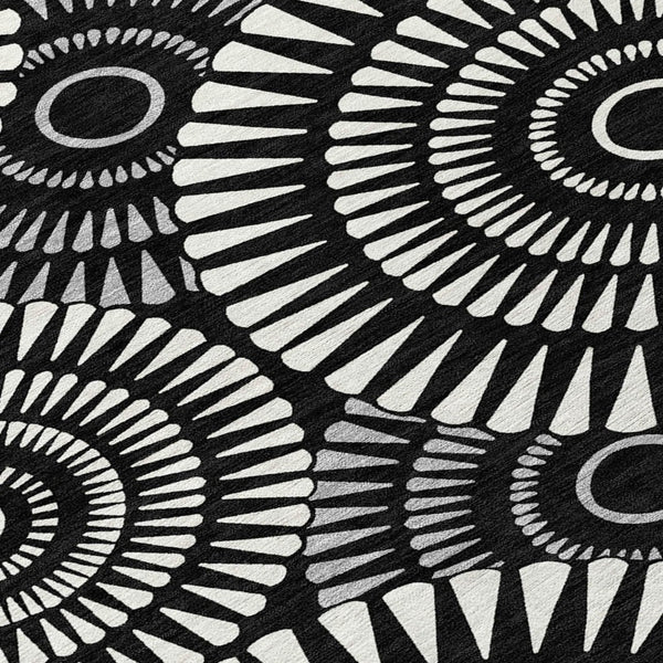 Homeroots 3' Artichoke Green Brown Beige Geometric Washable Indoor Outdoor Area Rug For Stylish Spaces 8' X 10' Polyester 591588